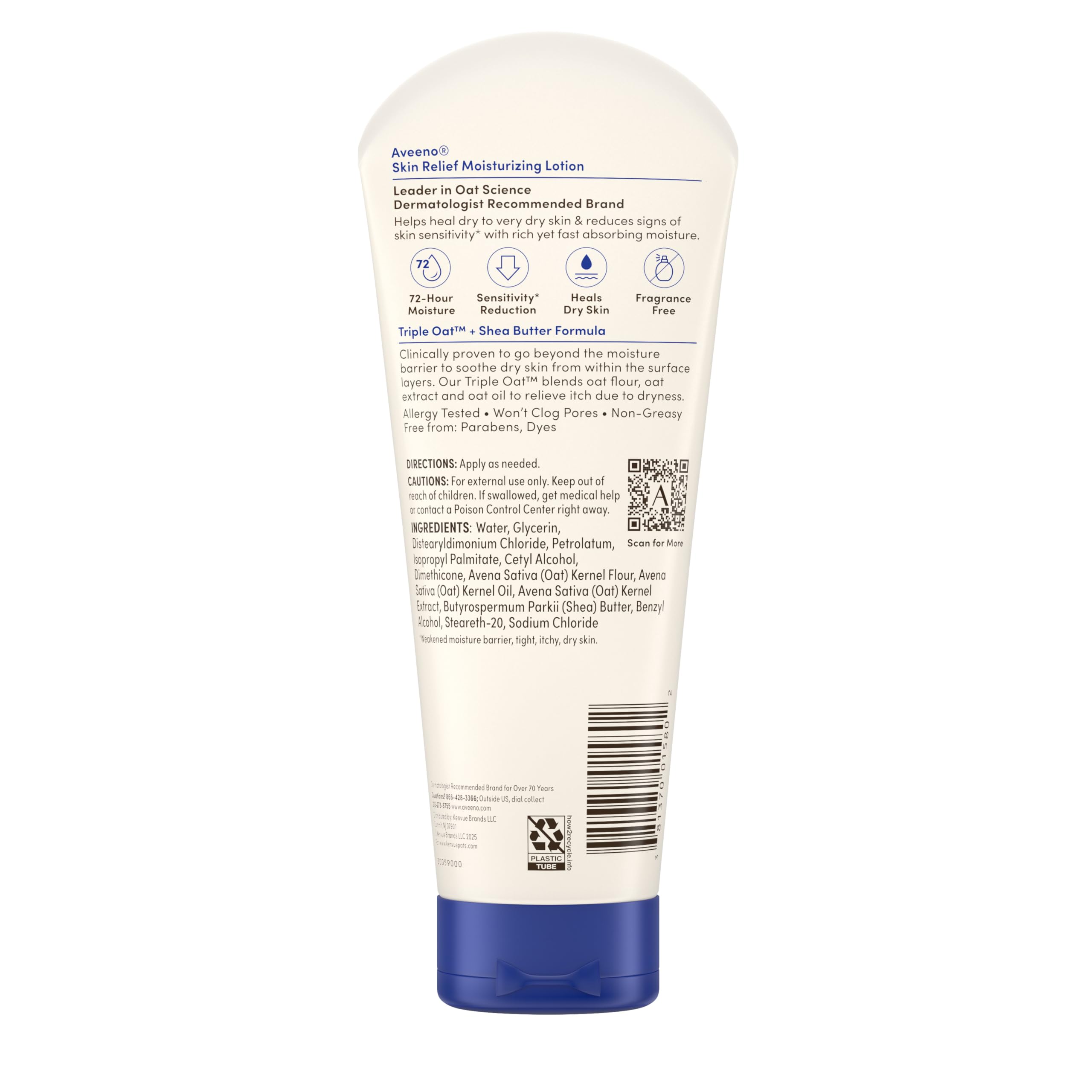 Aveeno packaging with oats and label details for skin relief.