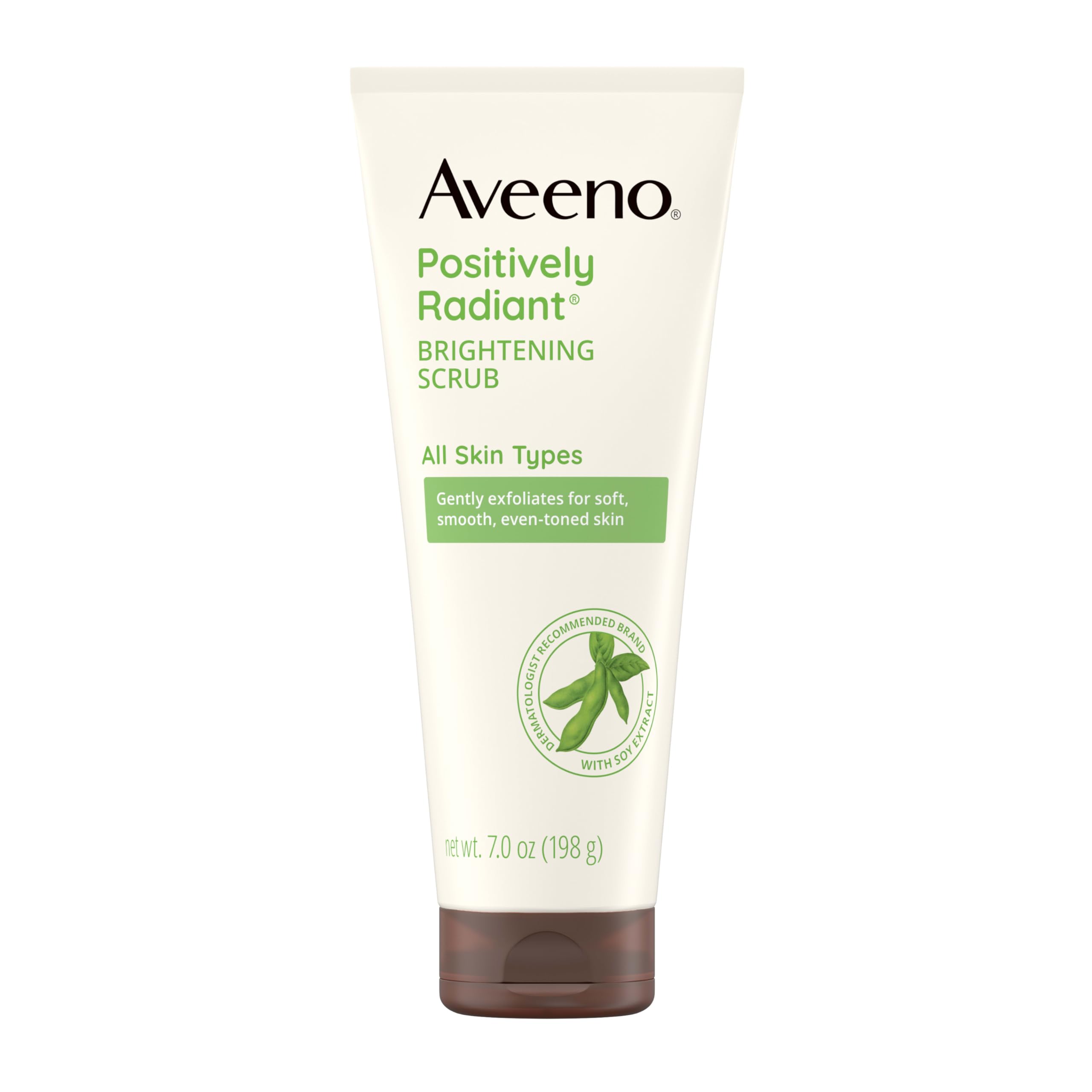Aveeno Positively Radiant bottle for daily brightening cleanse.