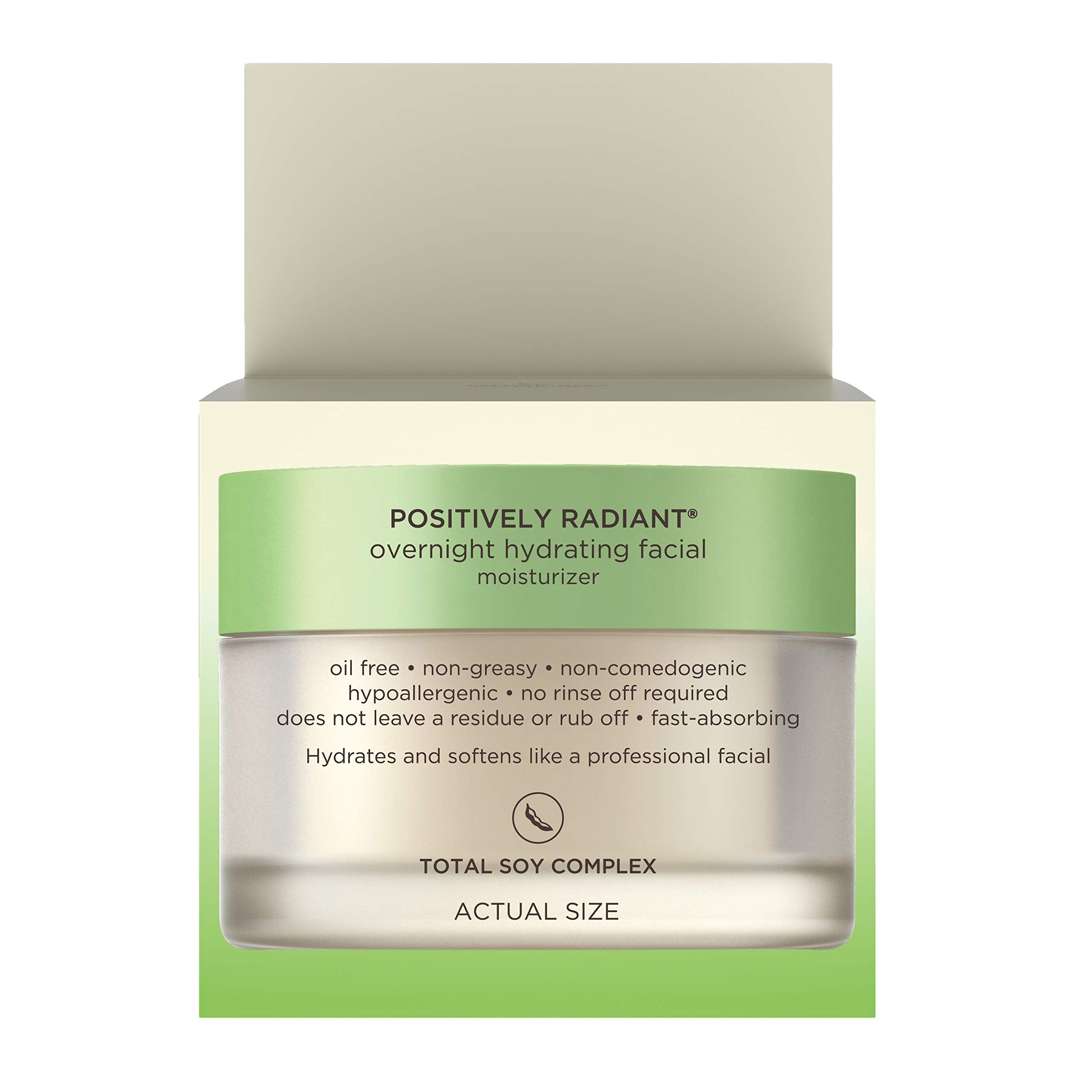 Aveeno Positively Radiant hyaluronic acid illustration highlighting hydration boost.