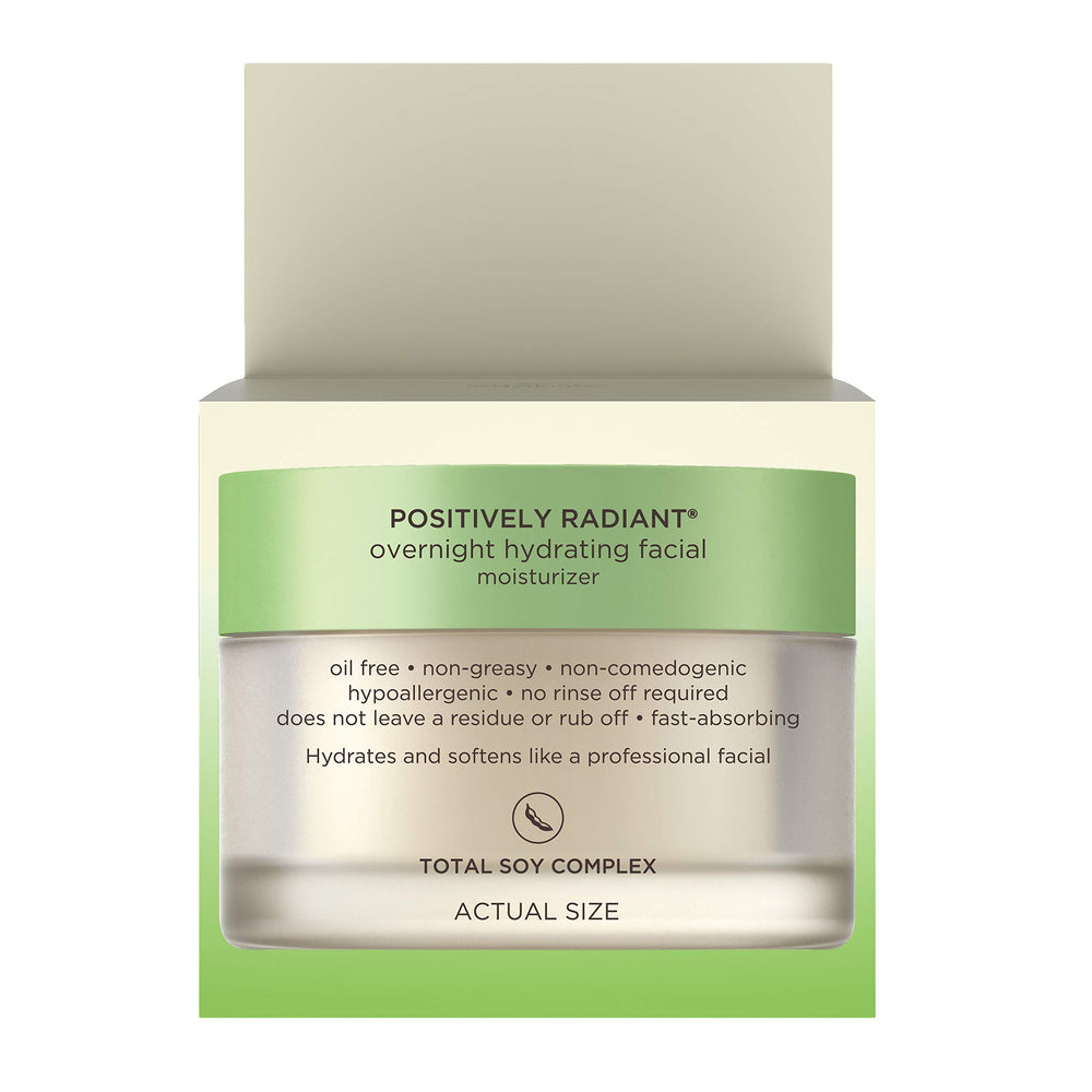 Aveeno Positively Radiant hyaluronic acid illustration highlighting hydration boost.