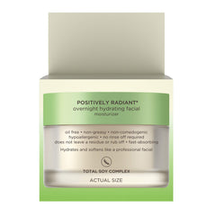 Aveeno Positively Radiant hyaluronic acid illustration highlighting hydration boost.