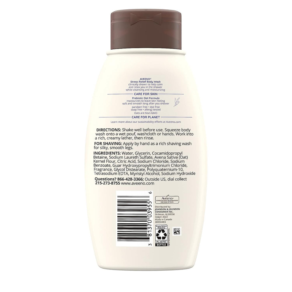 Shaving use: Aveeno wash helps soften legs for silky results.