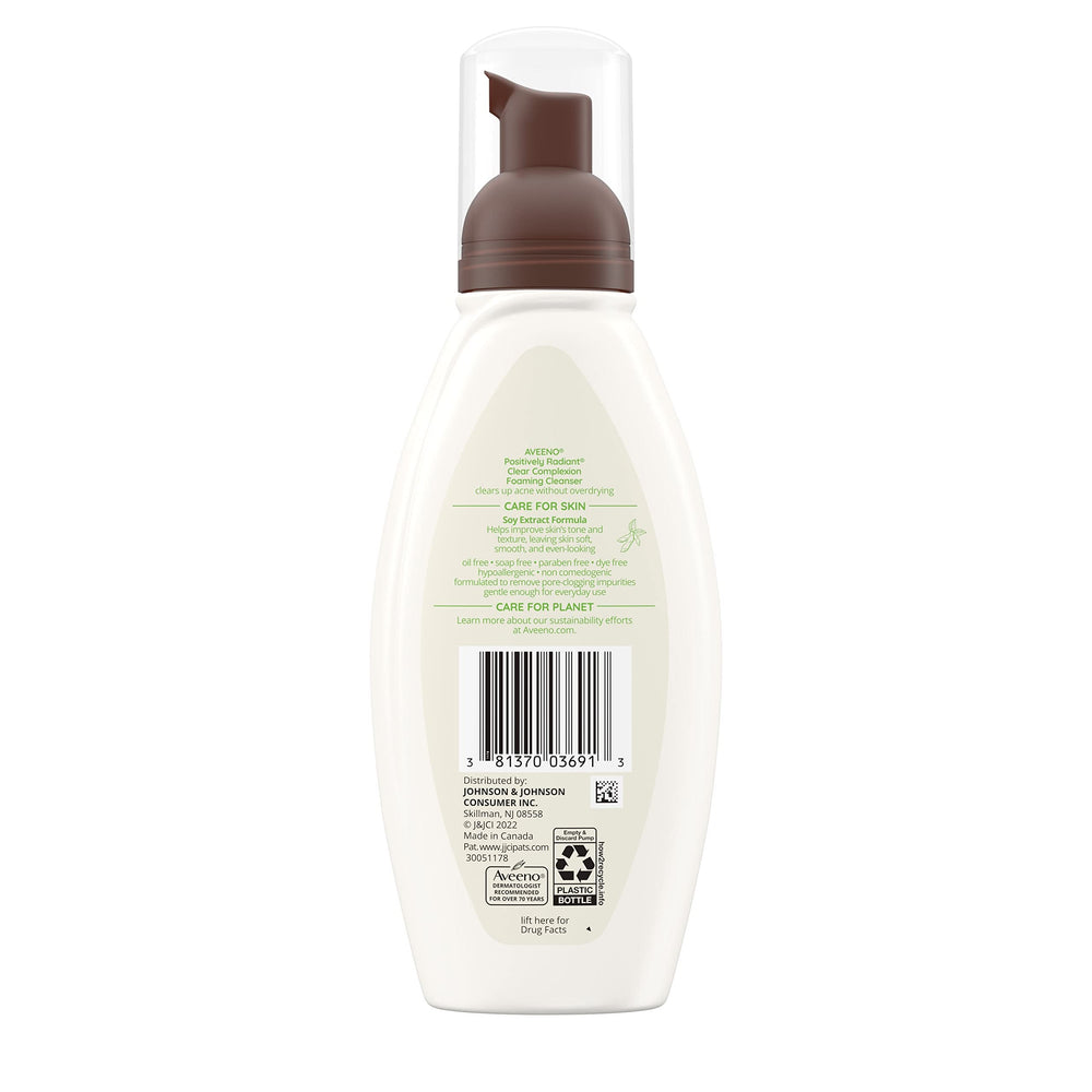Aveeno skin tone and texture improvement visual for radiant-looking skin.