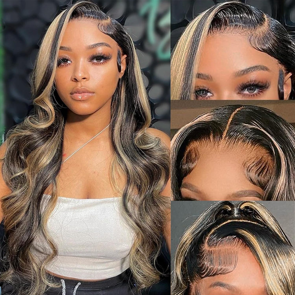 Aveiyce 13x6 lace-front wig balayage ombre for natural parting