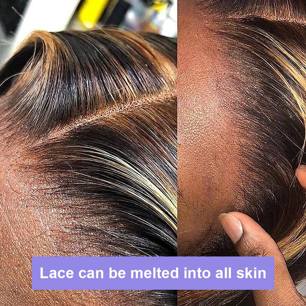 Aveiyce HD transparent lace front melts into skin for invisible cap line