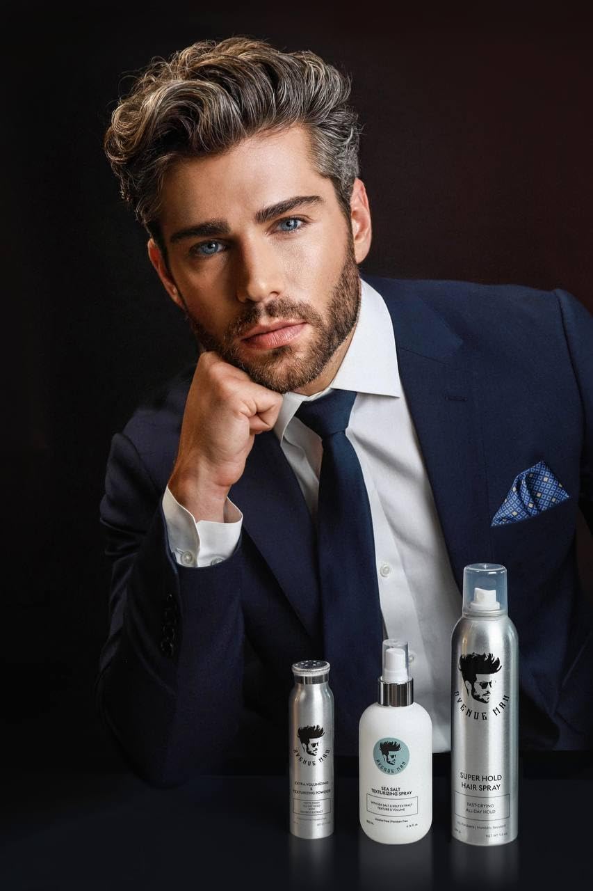 Avenue Man grape seed extract helps reduce frizz and boost body.