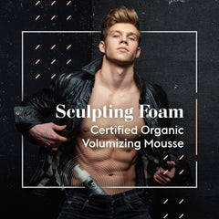 Avenue Man Unscented Sculpting Foam lifts roots with weightless texture and natural finish.