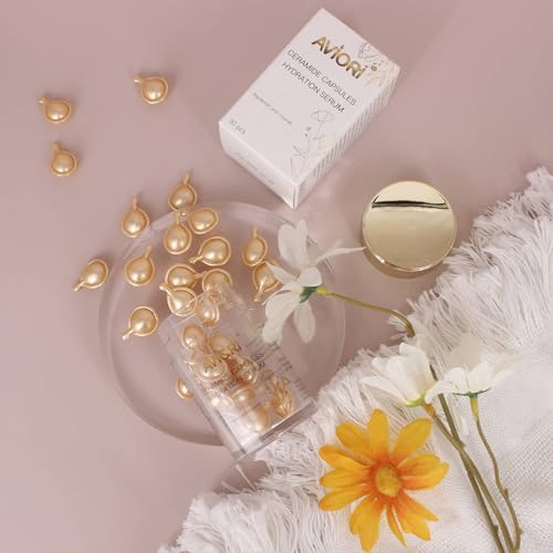 AVIORI Ceramide Capsules Serum capsule opening for precise dosing