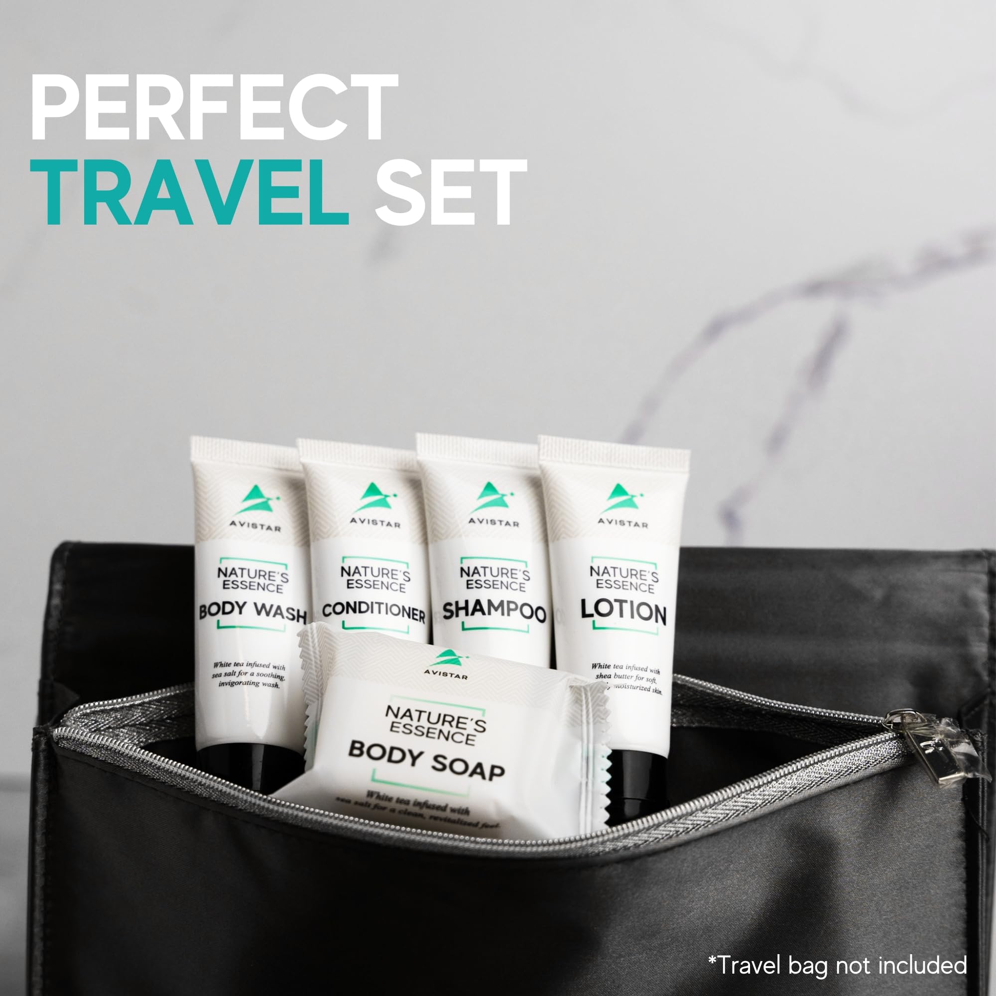 Avistar body wash and lotion bulk set for guest bathroom routines