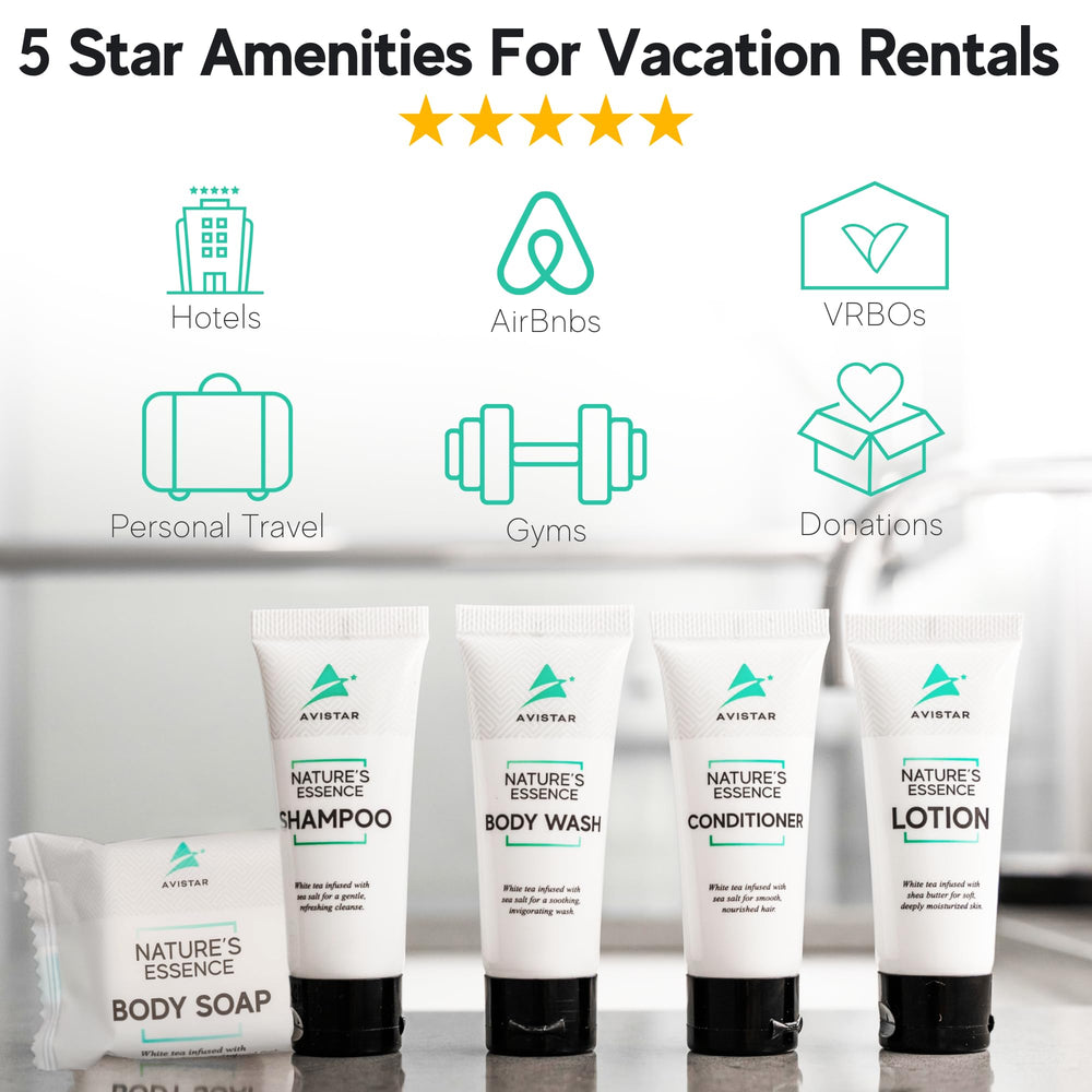 Avistar hotel conditioner bulk set packaging delivering nourishing guest care