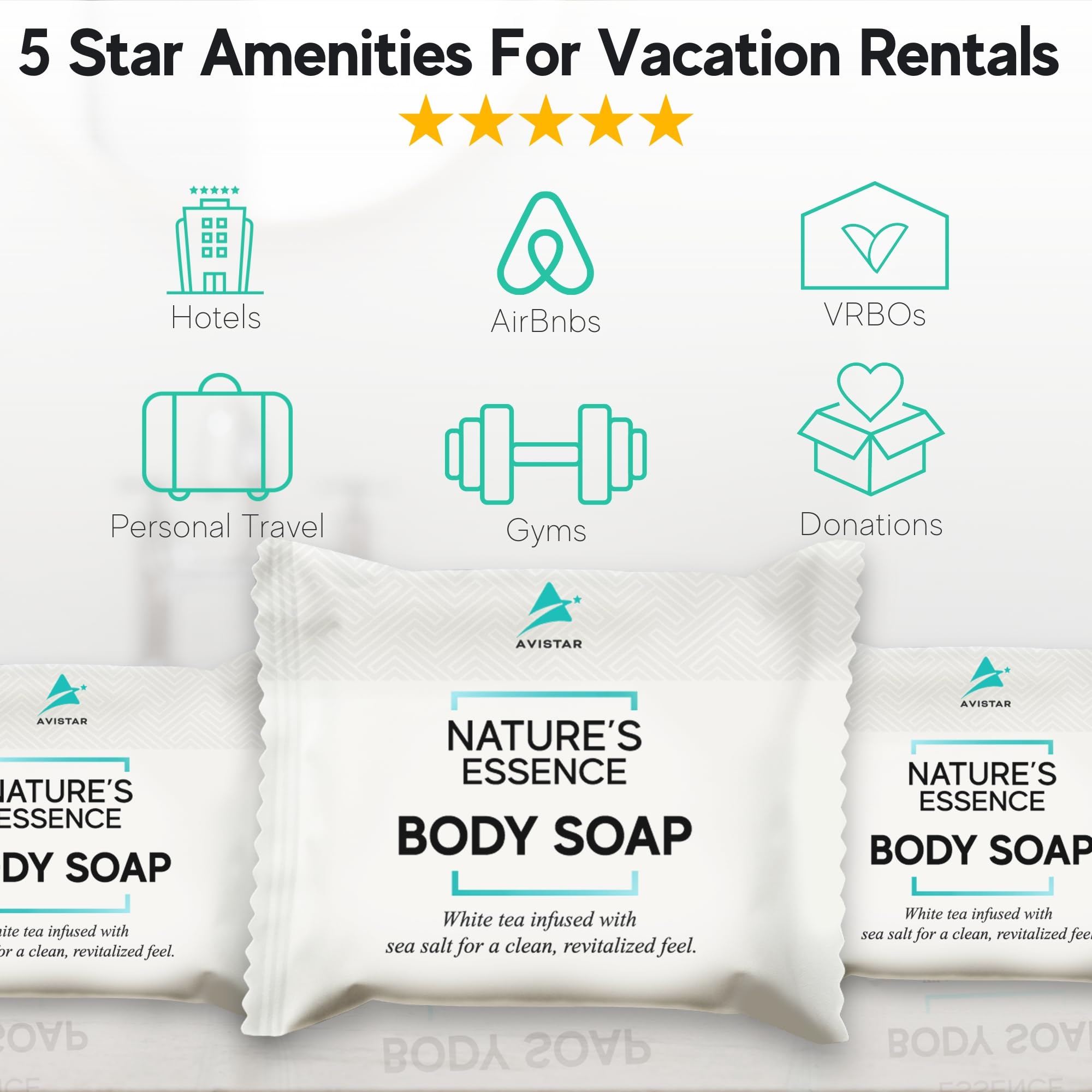 Avistar individually wrapped hotel soap bars maintain freshness for hygienic guest experiences