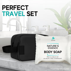 Avistar travel-size bar soap in a guest kit for short stays