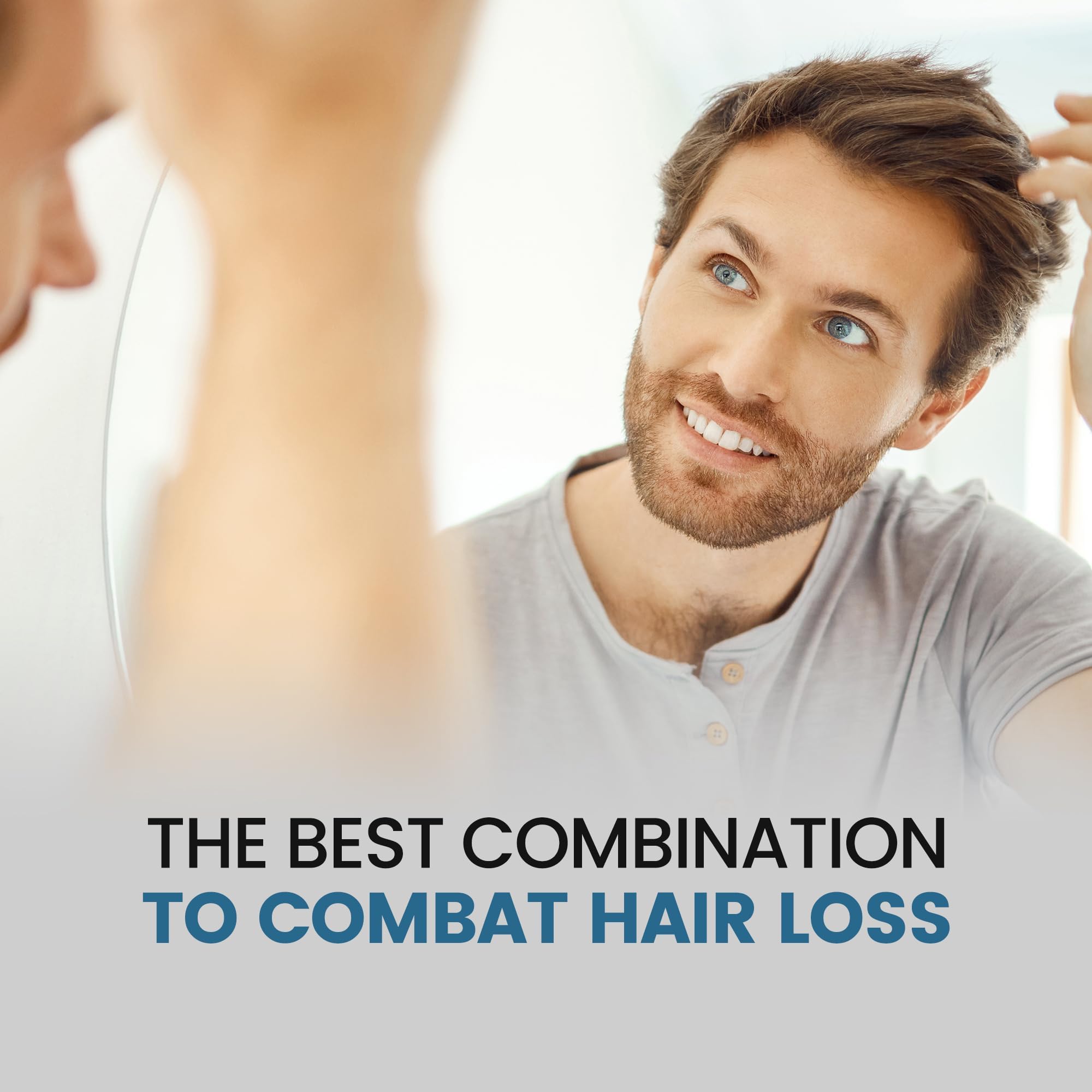 AVITAPURE scalp-care effect highlights improved scalp condition.