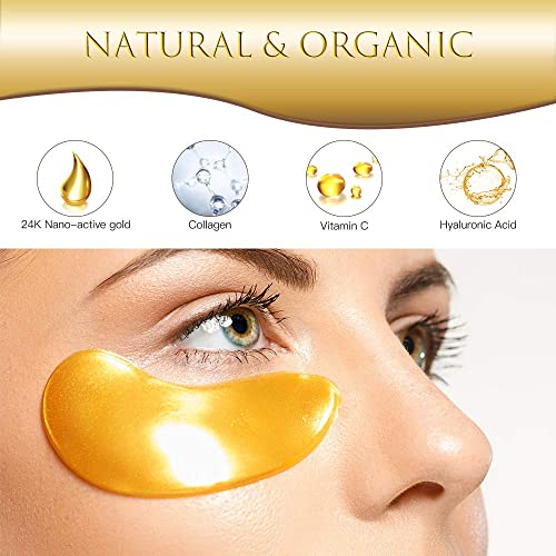 AVJONE hyaluronic acid eye patches close-up promoting intense hydration.