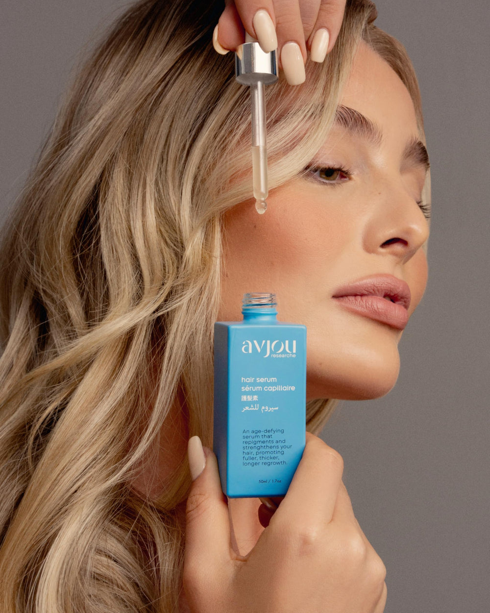 Avjou Researche product line conveying density and vitality cues