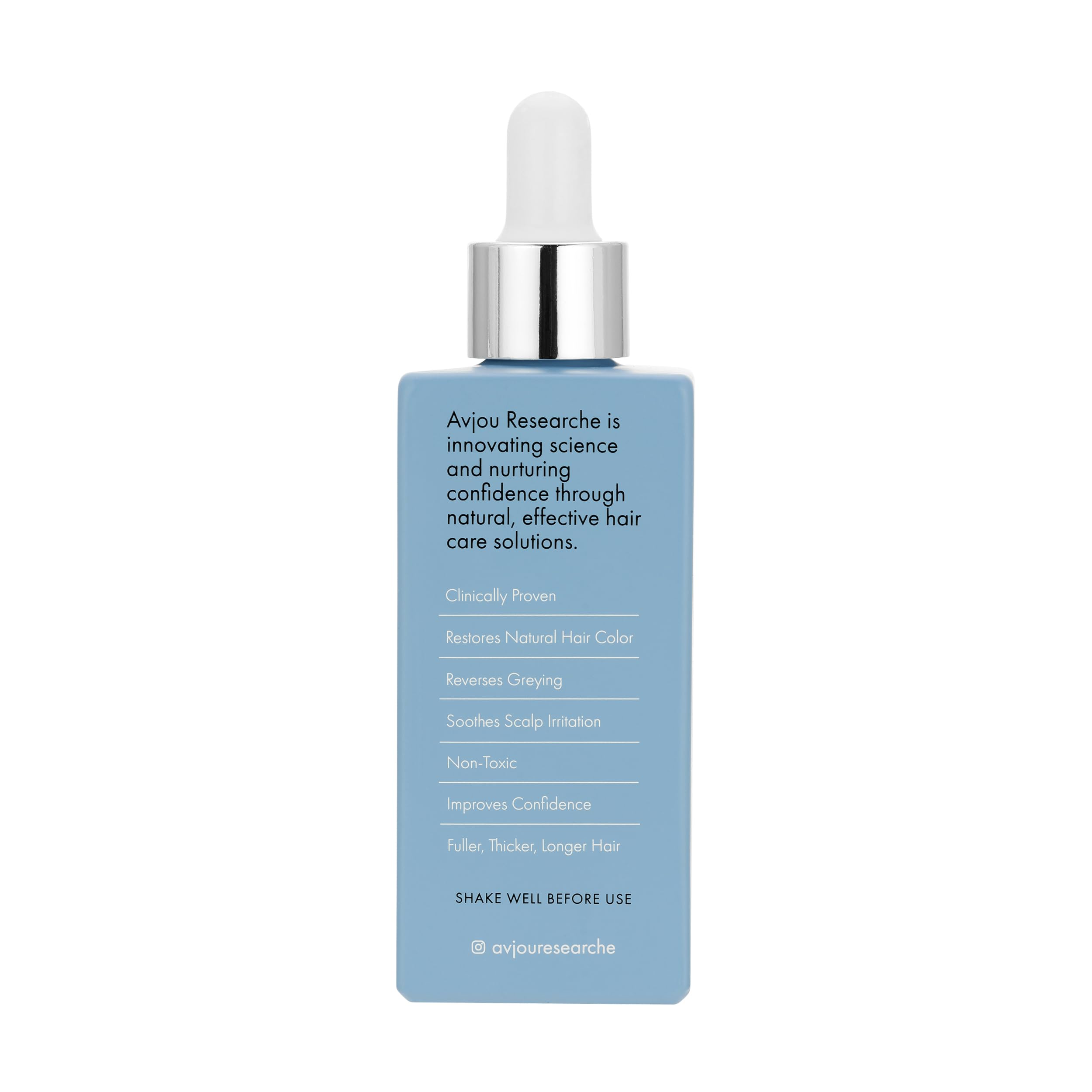 Avjou Researche scalp serum dispenser action targeted to scalp areas