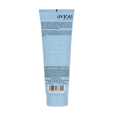 Avjou Researche Signature Shampoo foamy lather on wet hair delivering cleansing and fullness.