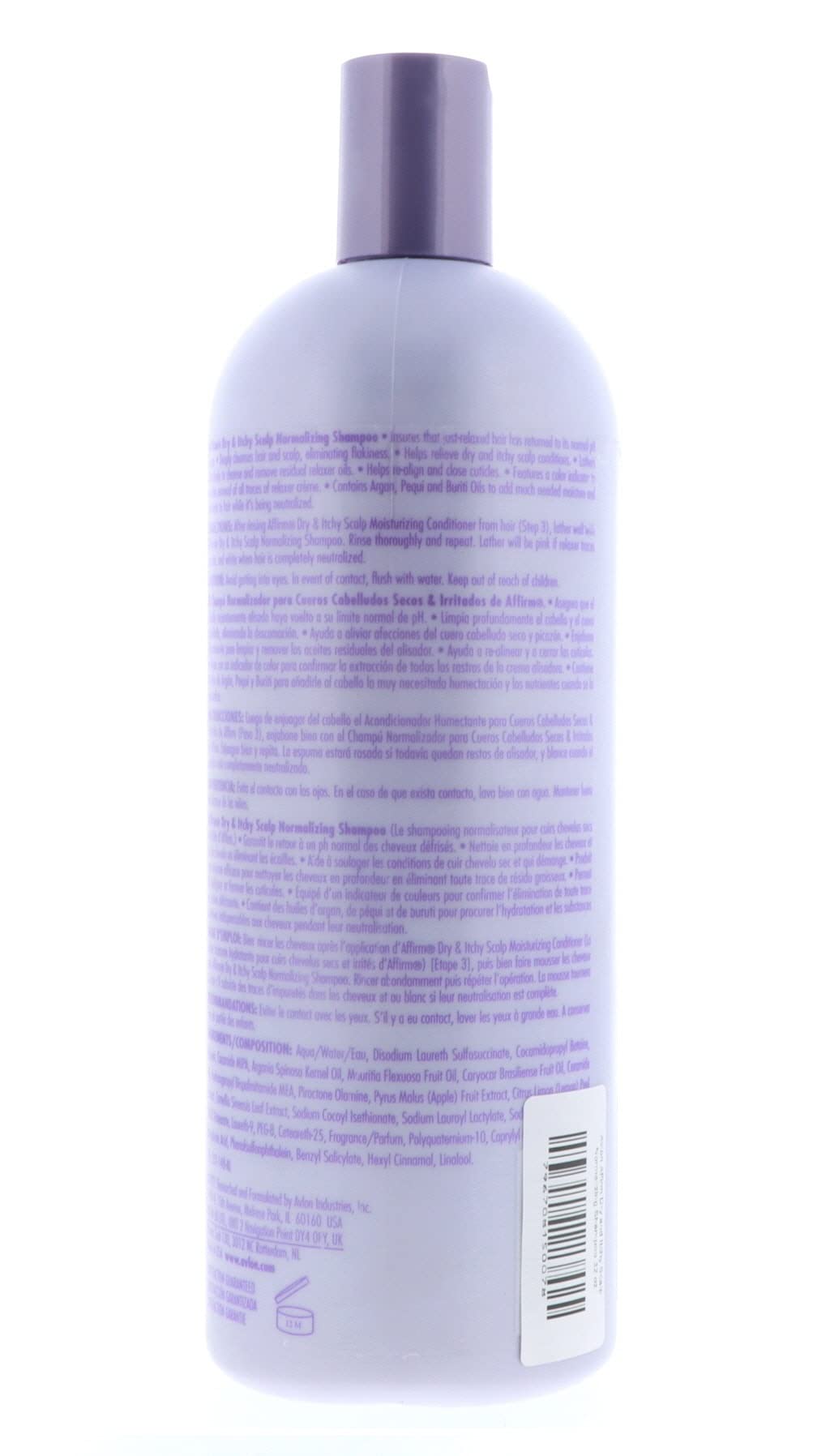 Avlon Affirm dry scalp shampoo during wash for normal hair routine.