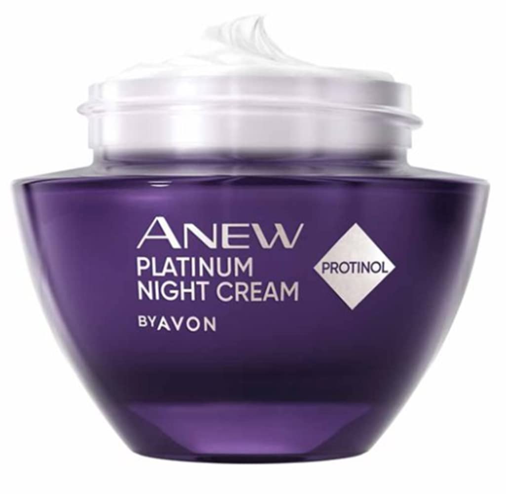 AVON Anew Platinum Day & Night set on vanity aids consistent routine.