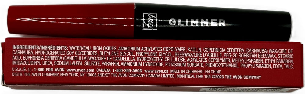 AVON Glimmer Mascara keeps lashes definition with smudge-free finish.