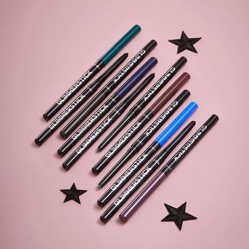 AVON Glimmerstick Eyeliner Saturn Grey retractable design prevents mess.