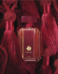 AVON Imari amber floral blend highlights refined scent for confident daily wear.