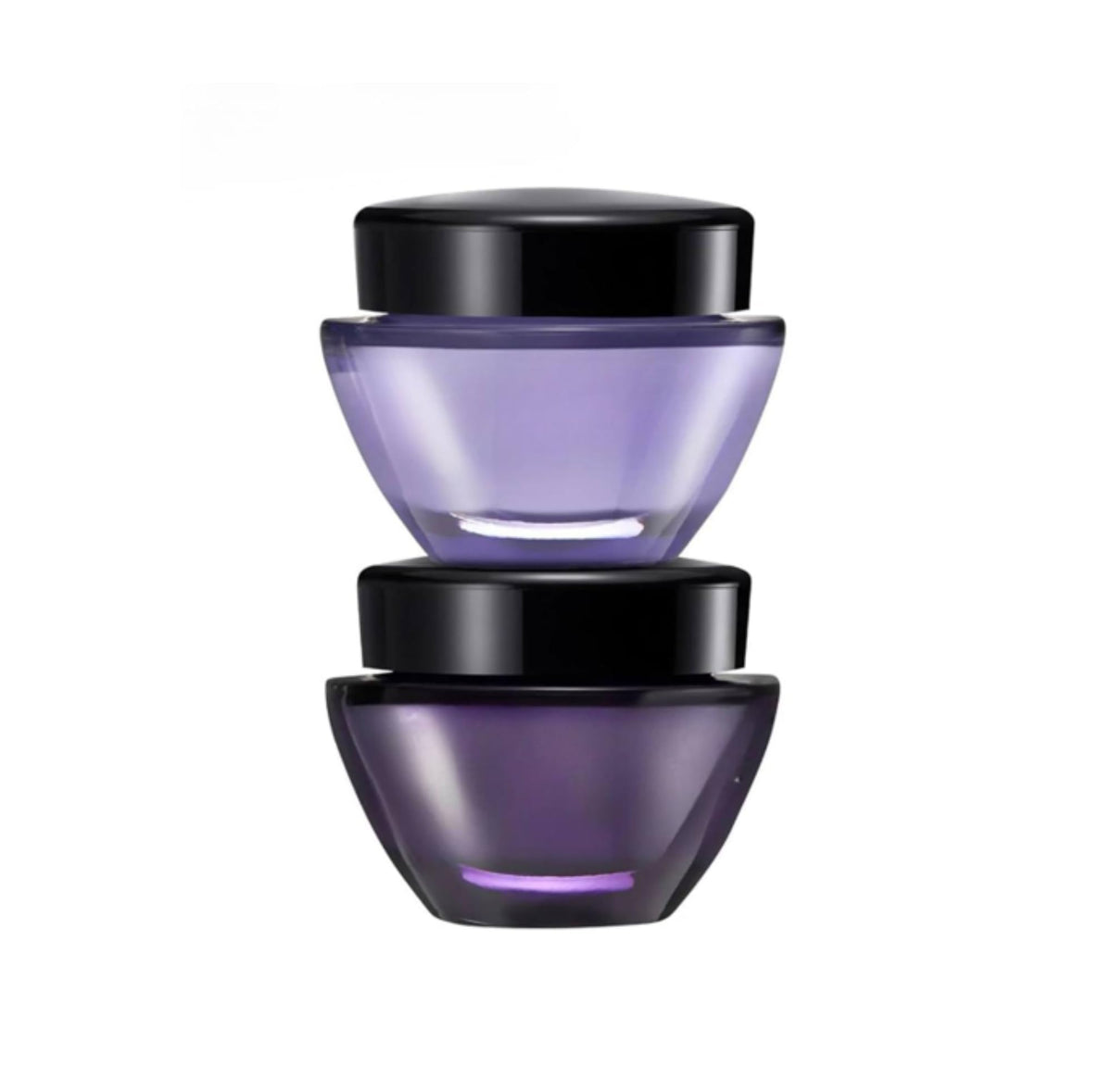 Avon Anew Platinum day and night cream duo on a clean surface, offering smoother skin and even tone.