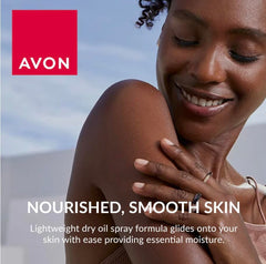 AVON Skin So Soft after-bath moisture for hydrated, non-greasy skin.