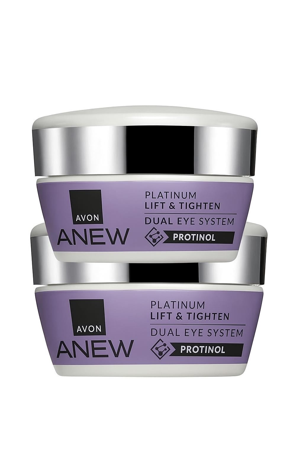 AVON Skin So Soft Lifting Dual Eye System eye-cream bottle for smoother under-eye skin.