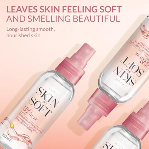 AVON SKIN SO SOFT bottle back label with ingredients and directions