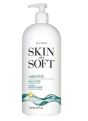 AVON Skin So Soft Original bonus-size bottle-pump for all-day hydration and daily self-care.