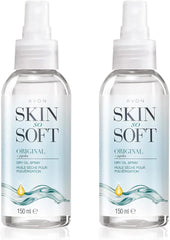 AVON SKIN SO SOFT huile sèche originale en spray, bouteille 150 ml, hydratation légère.