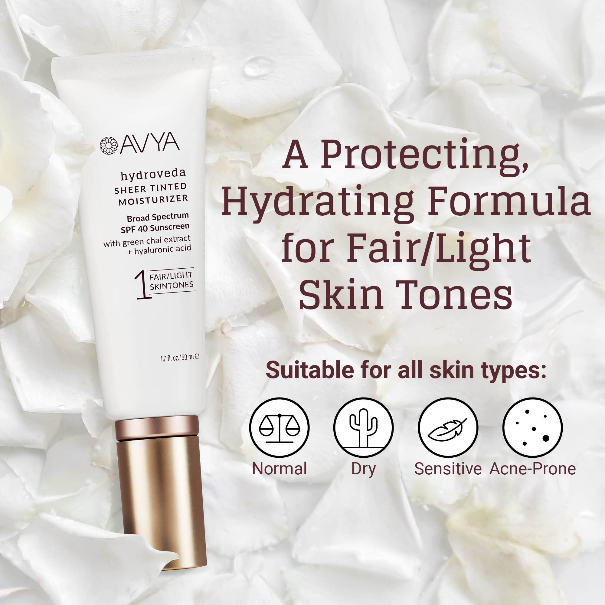 AVYA Green Chai infusion visible in formula for glow.
