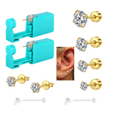 AVYRING ear piercing gun in gold for precise at-home piercing