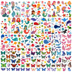 AWINMAY mermaid tattoos for kids, ideal for costume play and summer pool parties.