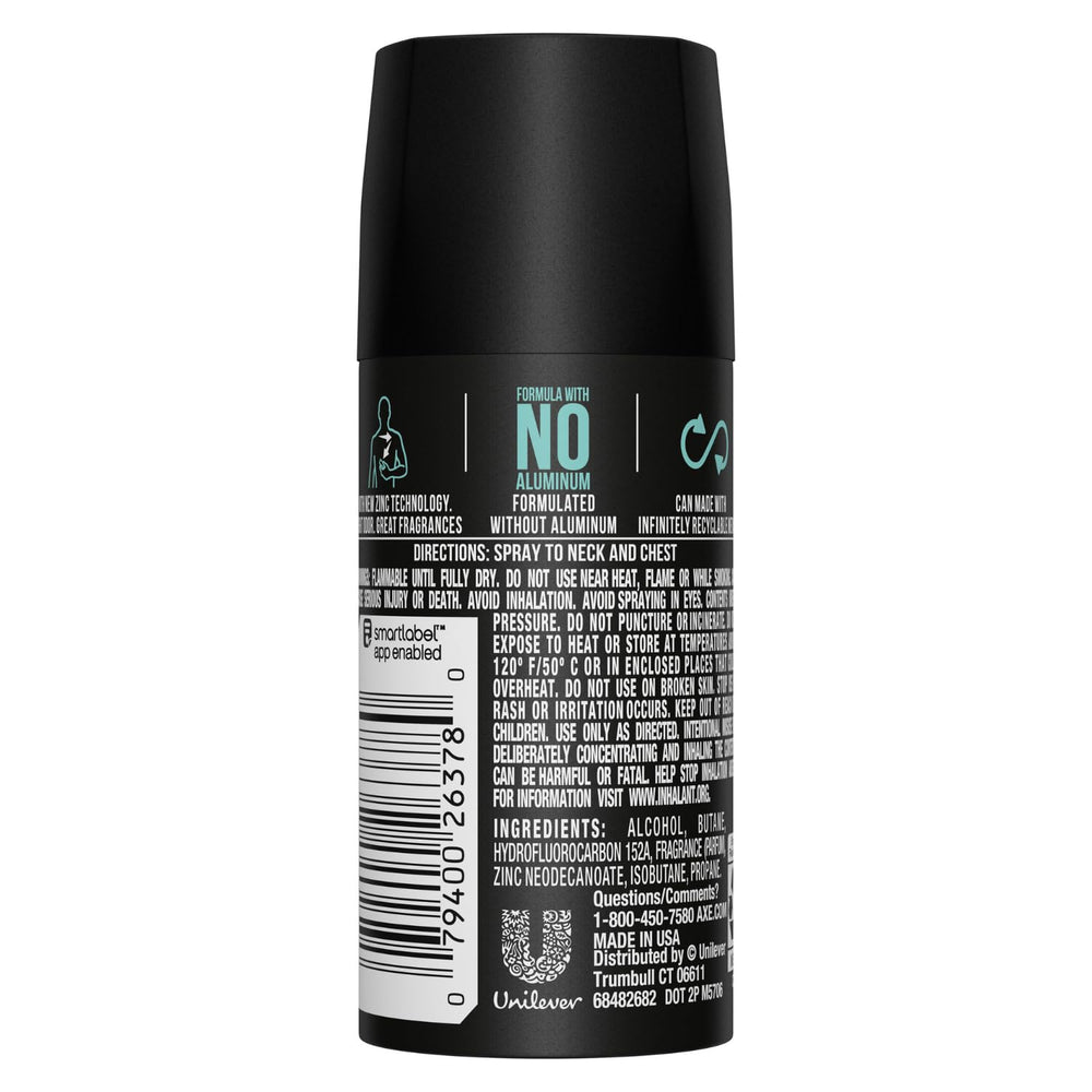 AXE Apollo bodyspray 3-pack provides long-lasting freshness for busy days.