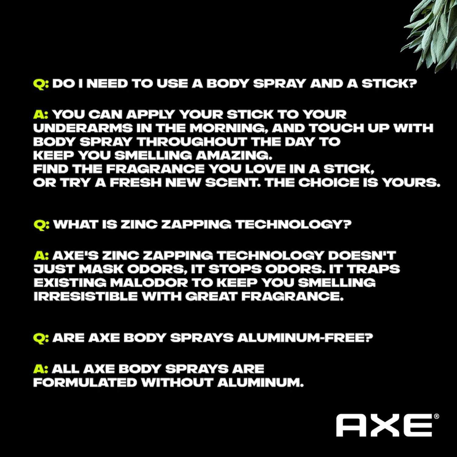AXE Apollo bottle angled with aromatic mist for refreshing spray.