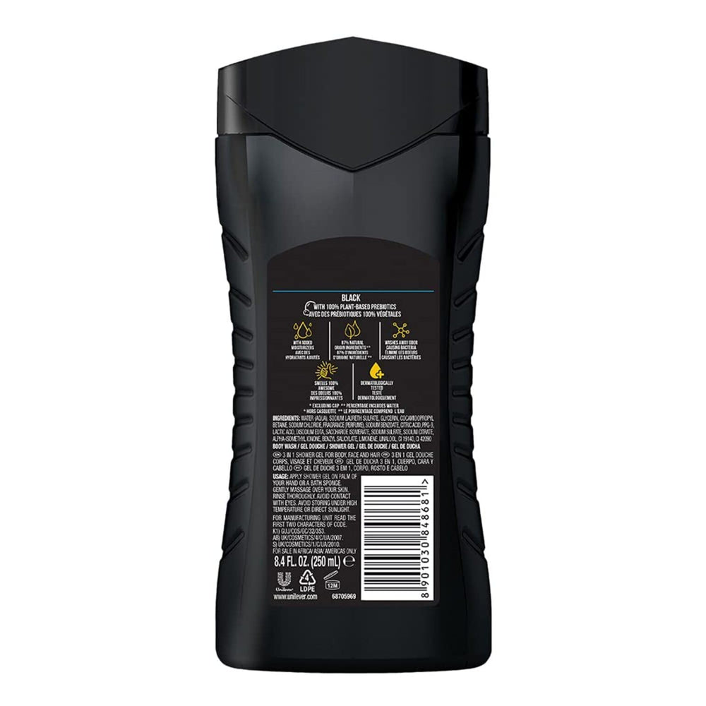 Pouring AXE Black 3-in-1 into the hand for convenient use.
