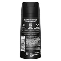 AXE Black deodorant spray can illustrates 48-hour odor protection in a sleek can.
