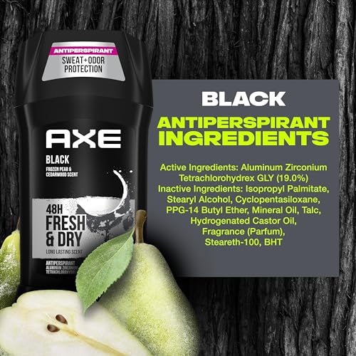 AXE Black product line-up showing complementary AXE items for pairing.