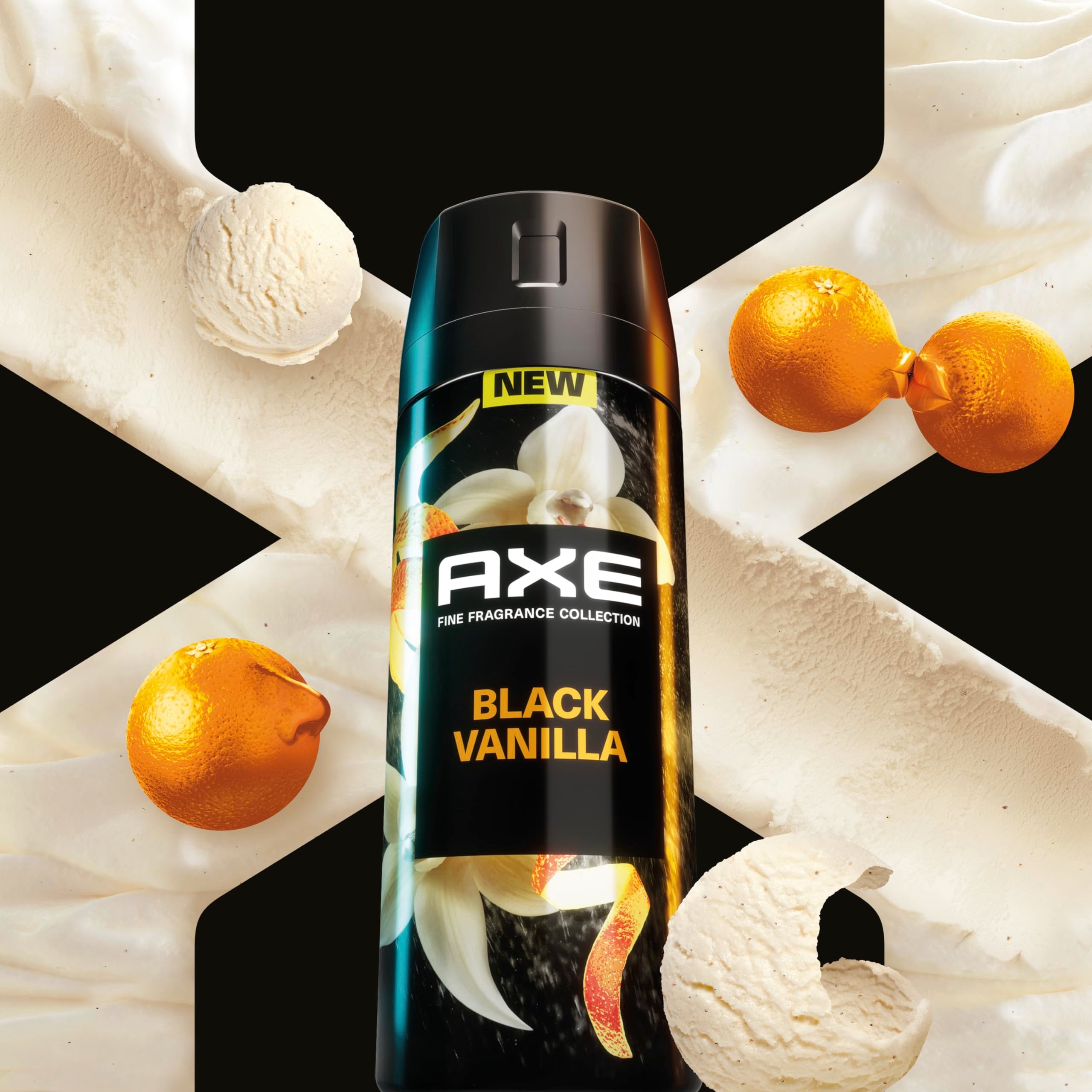 AXE Black Vanilla pack of 3 count image highlights value