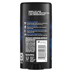Close-up of AXE Blue Lavender deodorant stick ready for easy daily application.