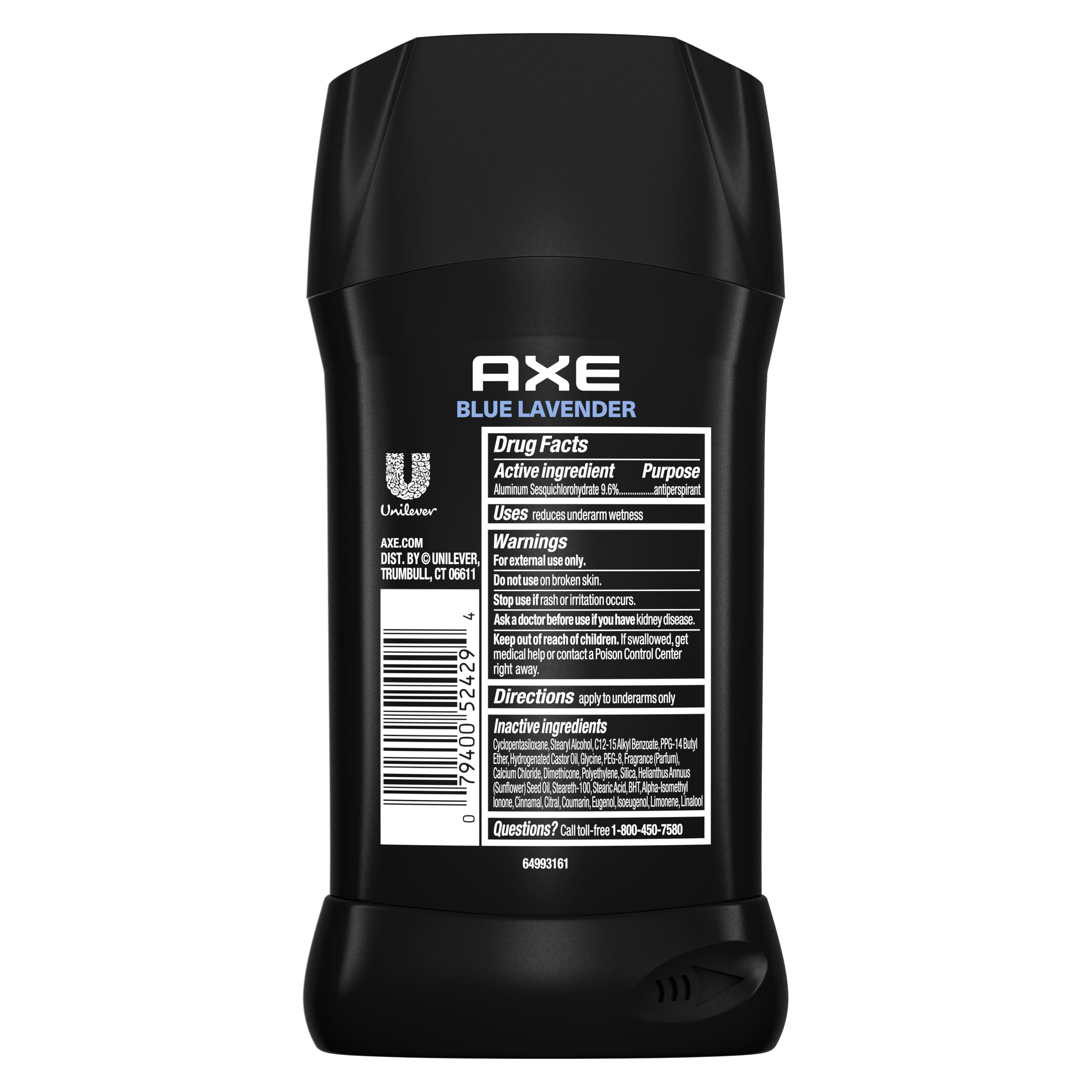 AXE Blue Lavender fragrance with mint and amber for a crisp scent.