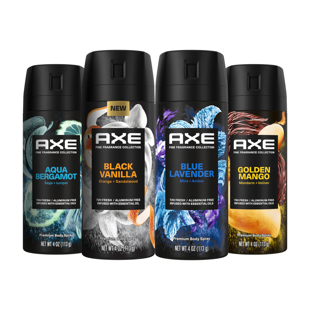AXE Blue Lavender bottle with all-day freshness and floral notes.