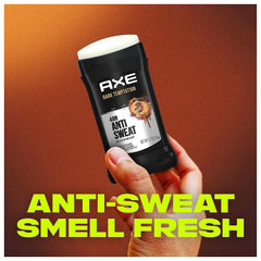 Dispense action of AXE Dark Temptation stick for smooth, even application