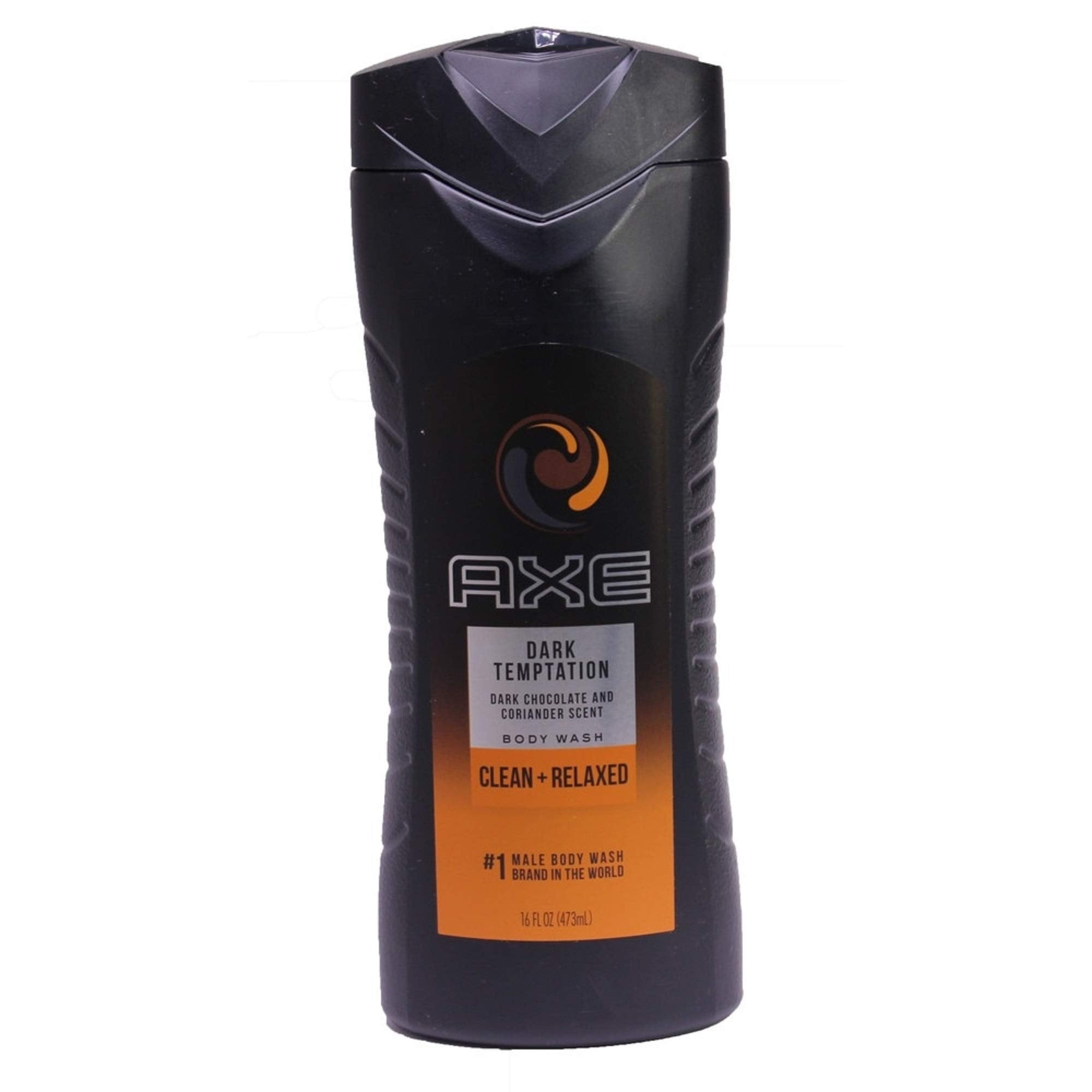 AXE Dark Temptation lather-application image highlights rich foam and long-lasting fragrance.