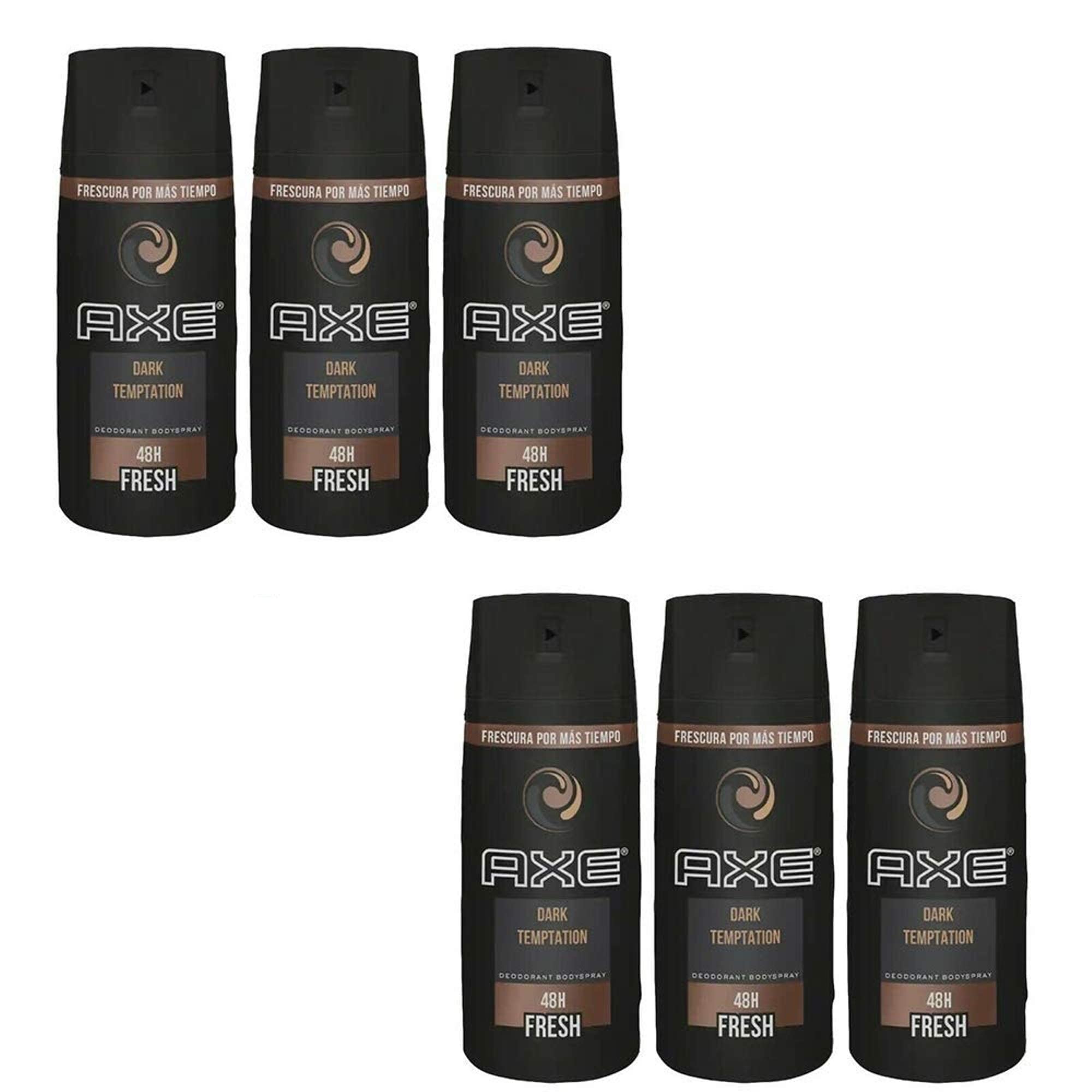 AXE Dark Temptation mist near the neck for subtle, lingering fragrance.