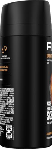 AXE Dark Temptation packaging close-up highlights premium branding.