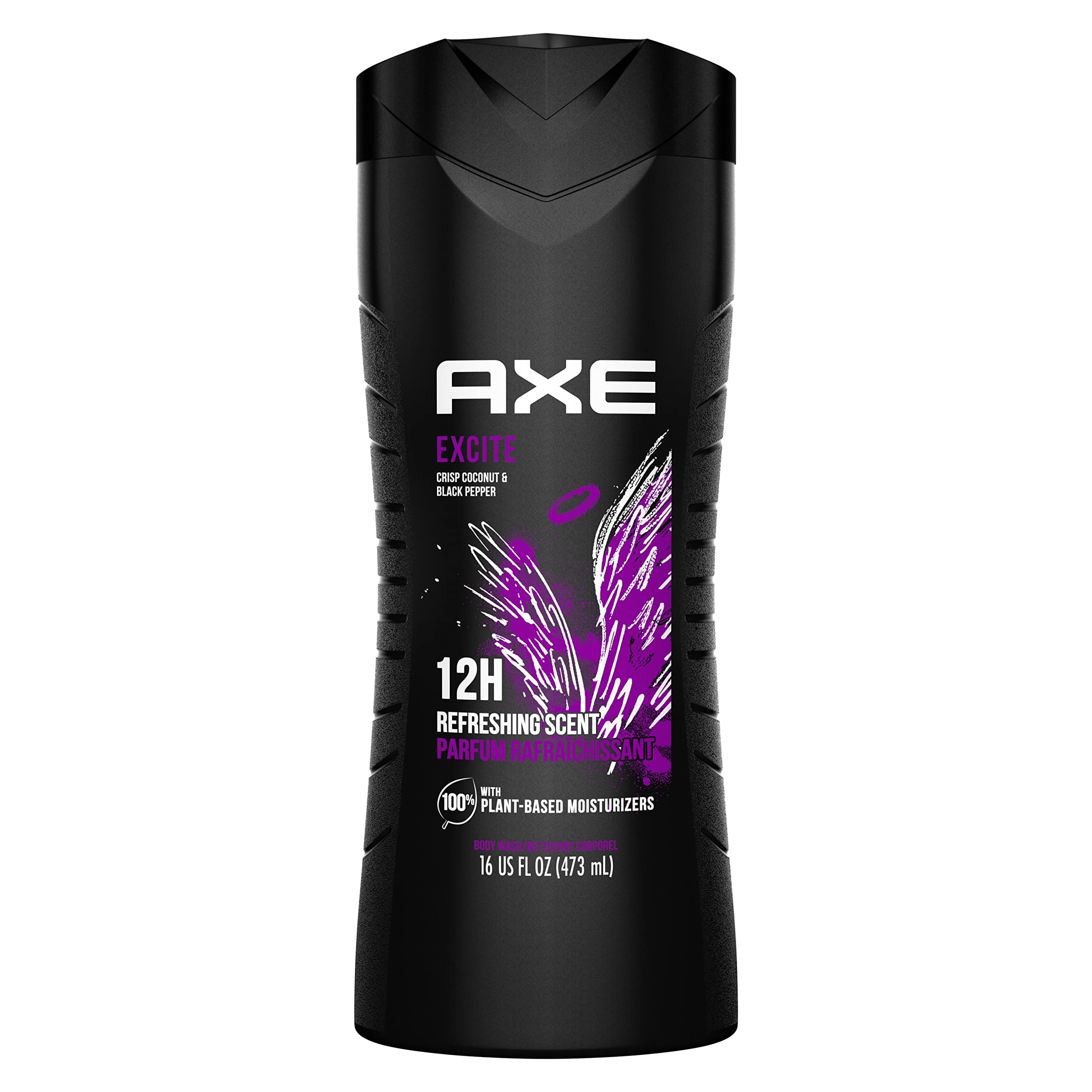 AXE Excite bottle front showcases recognizable design for daily grooming and quick identification