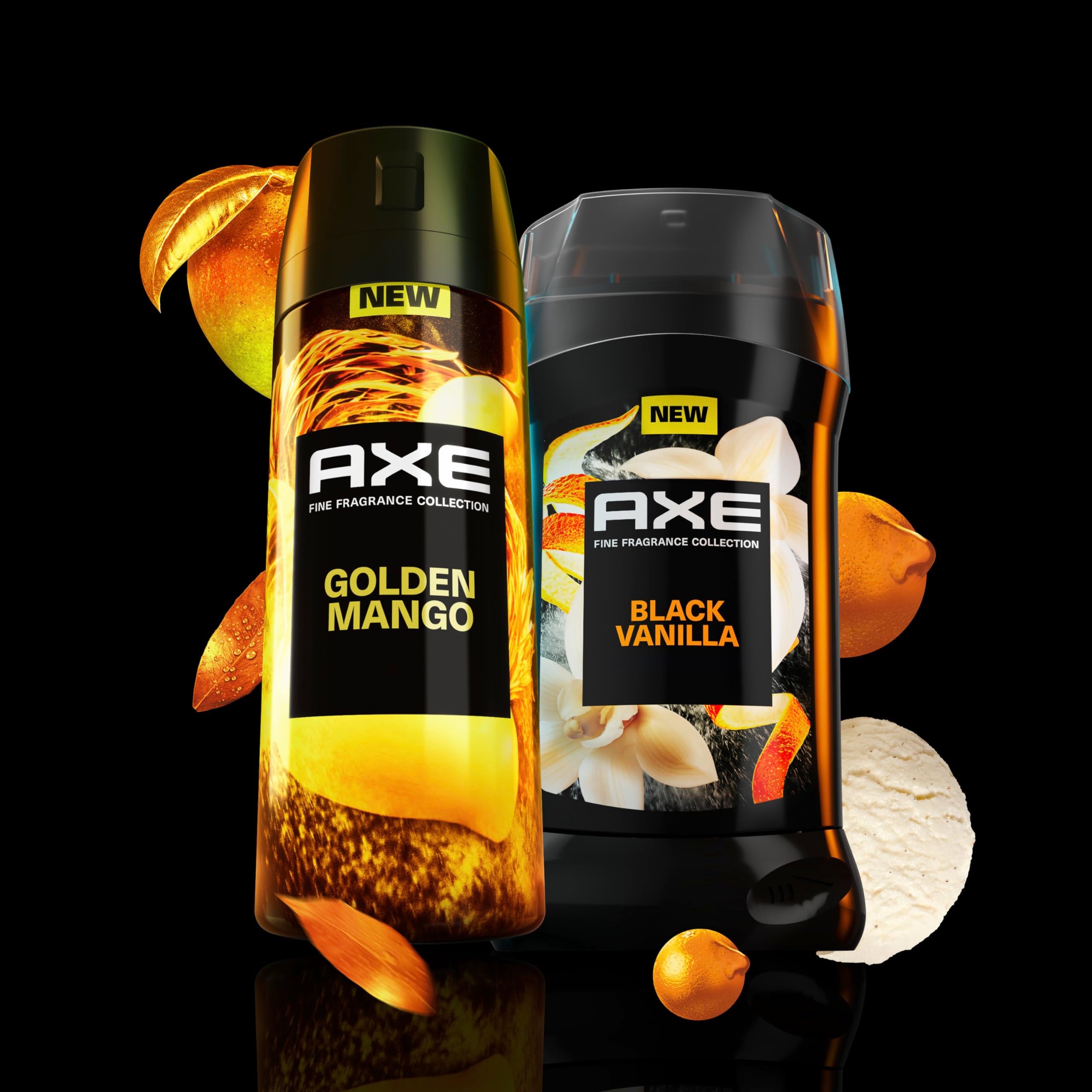 AXE Golden Mango 3-count packaging for convenient multi-pack use.